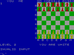 Superchess II screenshot 3 for ZX Spectrum